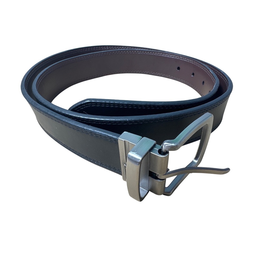 Dickies Belt Mens 42 Black Brown Reversible Man Made w Leather Lining Workwear - Picture 11 of 12
